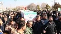 تشییع پیکر مطهر شهید امنیت روی دست دانشگاهیان
