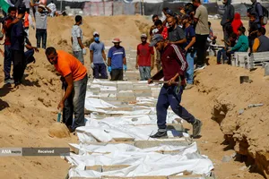 تشییع شهدای فلسطینی&zwnj; ناشناس