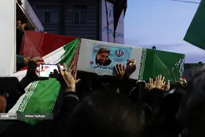 تشییع پیکر شهیدان لاریجانی، سلیمانی و شهدای ناو دنا