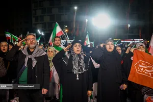 اجتماع مردمی در حمایت از رزمندگان اسلام - میدان ولیعصر (عج)