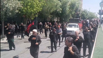 دانشگاهیان دانشگاه آزاد اسلامی واحد مرودشت در عزای رهبر شهید