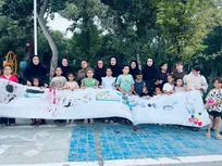 نقش وفاداری بر بوم سوگ؛ تجلی ارادت هنرمندانه دانش‌آموزان سمایی به امام شهید