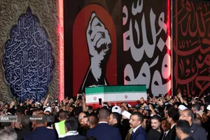 استقبال رسمی از پیکر مطهر امام شهید در عراق با حضور رییس جمهور