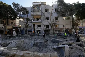 موشک باران سرزمین های اشغالی توسط سپاه پاسداران انقلاب اسلامی