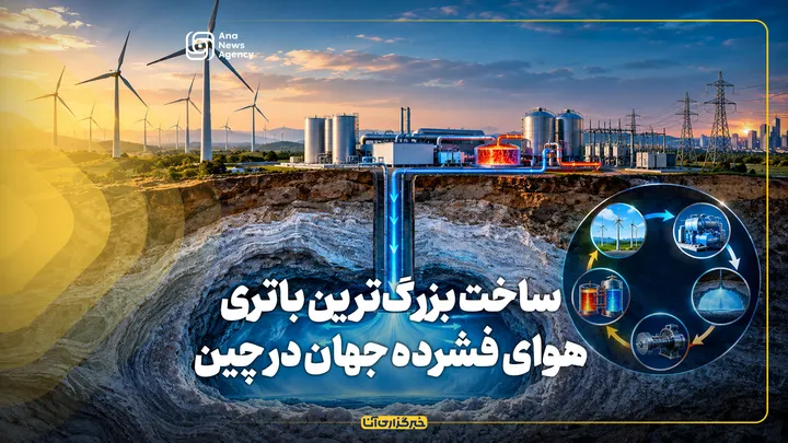ساخت بزرگ‌ترین باتری هوای فشرده جهان در چین