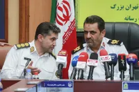 نشست خبری رئیس پلیس راهور تهران بزرگ