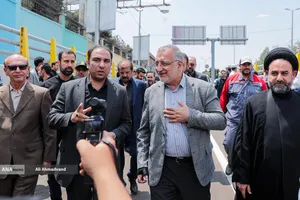 علیرضا زاکانی شهردار تهران در آیین بهره&zwnj;برداری از چهار پروژه راهگشای عمرانی در پایتخت