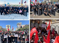 پیمان وفاداری در حضورِ نور؛ حضور دانشگاهیان سیرجان در تشییع رهبر شهید