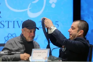 عباس جمشیدی&zwnj;فر و رضا عطاران در نشست خبری فیلم سینمایی &laquo;صددام&raquo;