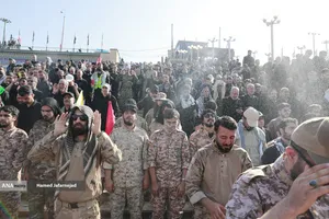 مراسم اقامه نماز بر پیکر امام شهید امت