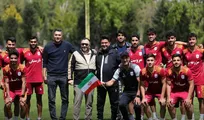 پایان تمرینات چادر ملو زیر پرچم ایران+فیلم