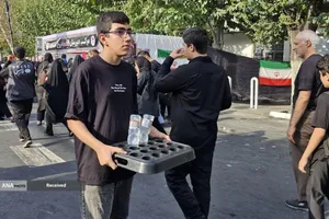 برپایی موکب خادمیاران و یاوران رضوی منطقه دارالمومنین در مسیر پیاده&zwnj;روی جاماندگان اربعین