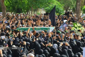 تشییع پیکر سردار شهید امیر علی حاجی زاده و و سردار محمود باقری فرمانده موشکی این نیرو