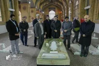 بازدید اصغر جهانگیر از گلزار شهدای بهشت زهرا (س)