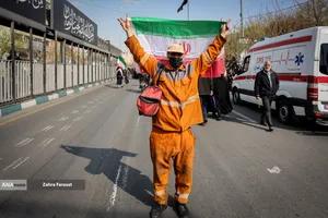 تشییع پیکر شهیدان لاریجانی، سلیمانی و شهدای ناو دنا
