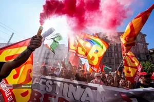 اعتراضات سراسری مردم ایتالیا در حمایت از فلسطین