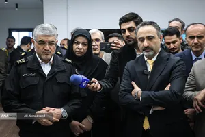 سردار تیمور حسینی رئیس پلیس راهور فراجا در مرکز آزمون&zwnj;های ایمنی و کیفیت خودرو
