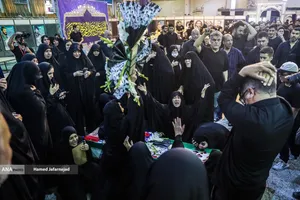 تشییع و خاکسپاری شهدای حملات رژیم صهیونیستی در قطعه42 بهشت زهرا(س)