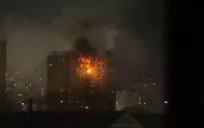 انفجار و آتش سوزی در یک برج نیویورکی