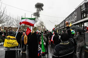 بمباران جنگنده های رژیم صهیونیستی - آمریکایی در راهپیمایی روز قدس تهران 1404