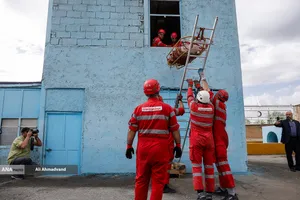 مانور امدادگران جمعیت هلال احمر