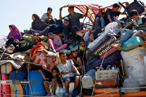 مردم آواره شهر غزه