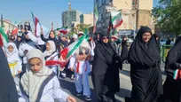 حماسه حضور جامعه ورزش بانوان در رزمایش بزرگ «دختران جان‌فدای ایران»