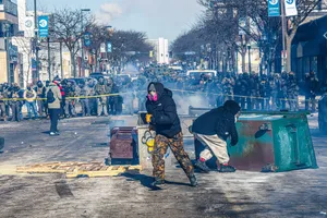 اعتراضات مردم به جنایت پلیس آمریکا