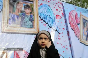 آیین چهلمین روز نوگلان دانش آموز میناب