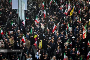 تشییع پیکر شهیدان لاریجانی، سلیمانی و شهدای ناو دنا
