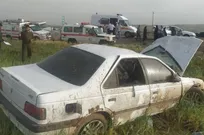 ۲ فوتی در حادثه تصادف در ۵ کیلومتری جاده مشهد