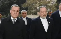 استقبال جیحون بایراموف از عراقچی در باکو