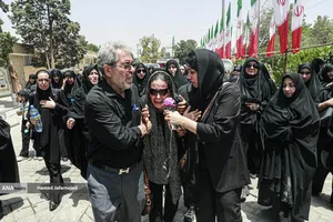 تشییع و خاکسپاری شهدای حملات رژیم صهیونیستی در قطعه42 بهشت زهرا(س)