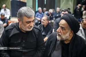 سردار حسین اشتری در مراسم چهلم شهادت حاج محمدسعید ایزدی(حاج رمضان)