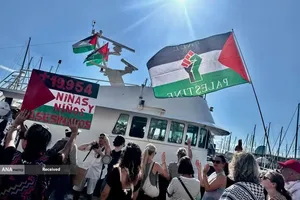 حرکت بزرگ&zwnj;ترین ناوگان"الصمود" همبستگی بین&zwnj;المللی از بندر بارسلونا اسپانیا به سوی غزه