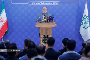 علیرضا زاکانی شهردار تهران در آیین بهره&zwnj;برداری از چهار پروژه راهگشای عمرانی در پایتخت