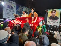 وداع با پیکر شهید سردار شهید جواد باقری