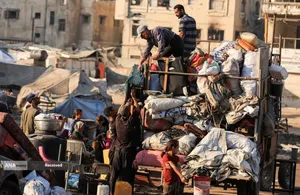 مردم آواره شهر غزه