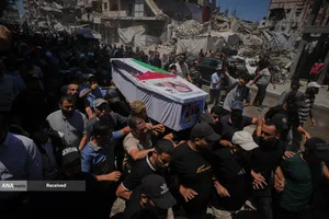 تشییع پیکر 112 شهید فلسطینی