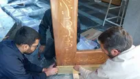 مرمت تخصصی درهای تاریخی و جدید حرم مطهر حضرت معصومه(س)