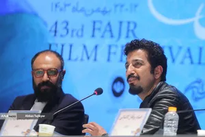 مهدی زمین&zwnj;پرداز در نشست خبری فیلم سینمایی اسفند