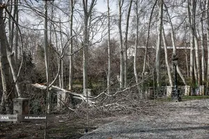 خسارات ناشی از تجاوز هوایی آمریکایی صهیونی به کاخ سعدآباد