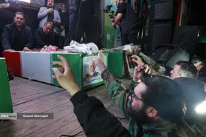 وداع و تشییع پیکر مطهر فرمانده یگان ویژه فاتحین سردار سرتیپ پاسدار شهید محمد علی فتحعلی زاده و&zwnj; همرزمانش