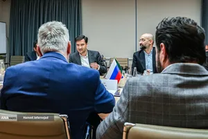 دیدار محمد نظیفی مدیرعامل بورس انرژی ایران با ایگور آرتِمیِف، مدیرعامل بورس بین&zwnj;المللی سن&zwnj;پترزبورگ