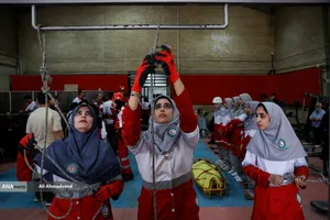 مانور امدادگران جمعیت هلال احمر