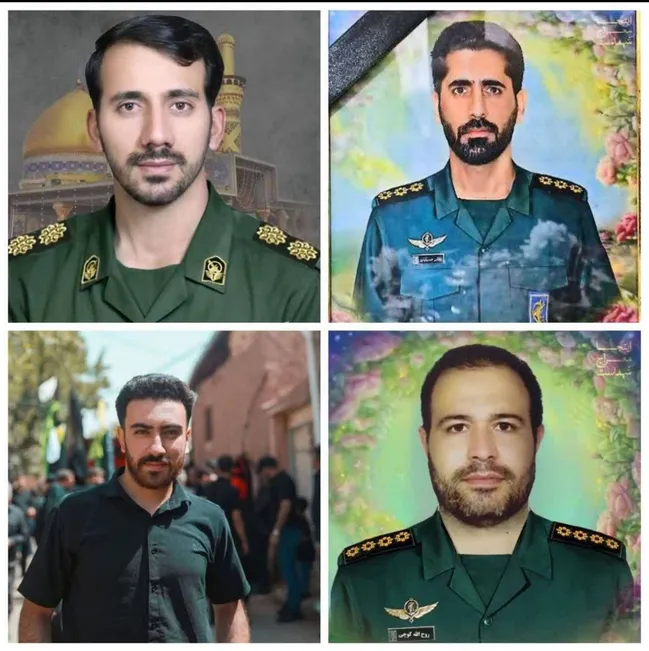 تقدیم چهار شهید از خانواده تکواندو کاشان در جنگ رمضان