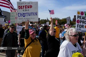 تظاهرات ضد ترامپ &laquo;بدون پادشاه&raquo; در سراسر آمریکا