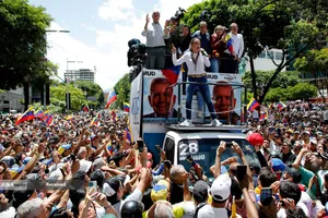 راهپیمایی اعتراضی مخالفان نیکلاس مادورو رئیس جمهور ونزوئلا در پی انتخابات این کشور