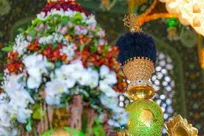 ضریح حرمین سامرا گل‌آرایی شد