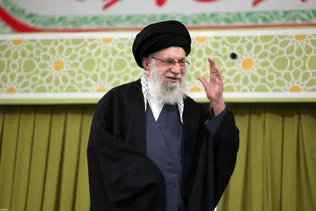 پیام عبری صفحه رهبر انقلاب به ناوهای آمریکایی